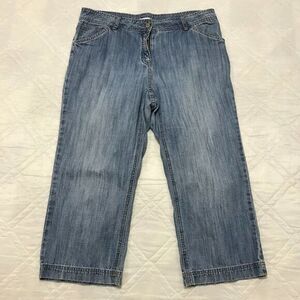 liz & co capri blue jeans 12